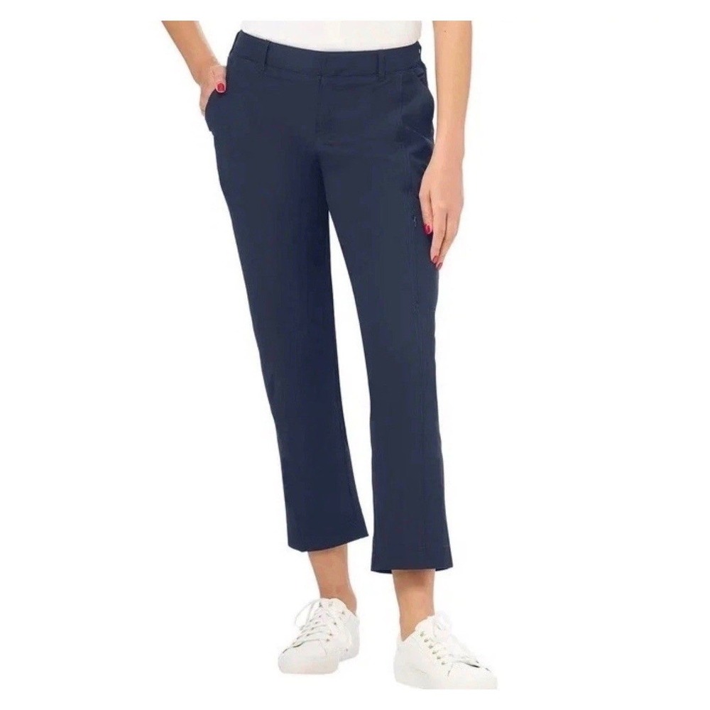 Kirkland Signature Womens Travel Pant Navy Blue 4-Way Stretch •S• Gorpcore Hike